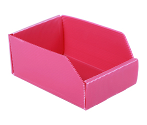 红色斜口中空板箱